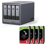 UGREEN NASync DXP4800 Plus 32 TB HDD Schwarz