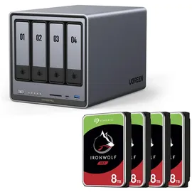 UGREEN NASync DXP4800 Plus 32 TB HDD Schwarz