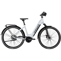 E-Bike TRETWERK "Amber Nexus" Gr. 48, weiß, E-Bikes, 48cm, 28 Zoll (71,12cm), Tretwerk Amber Nexus E Bike Damen 28 Zoll Elektrofahrrad 155 - 185cm