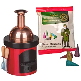Crottendorfer Räucherkerzen Räucherofen Braukessel Größe M 13 cm