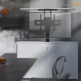 Easy Life EasyLife - TV Lift / TV Bodenständer elektrisch mit Fernbedienung, 37 bis 65 Zoll, VESA bis 600x400 (schwarz)