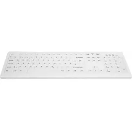 Cherry AK-C8100F-FU1-W/FR (FR, Kabellos), Tastatur, Weiss