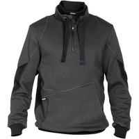 DASSY Stellar Sweatshirt, Größe 4XL, ANTHRAZITGRAU/SCHWARZ - grau/schwarz -