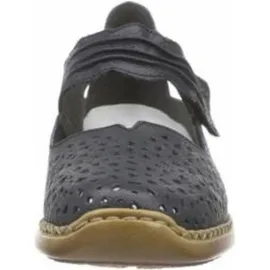 Rieker Damen Geschlossene Ballerinas, Blau 39