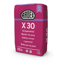 Ardex Verlegemörtel X30 grau, a  25 kg, Dickbett