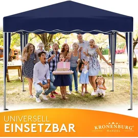 Kronenburg Handel Faltpavillon 3,00 x 3,00 m blau