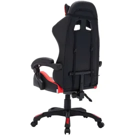 vidaXL Gaming-Stuhl mit RGB LED-Leuchten Rot Schwarz