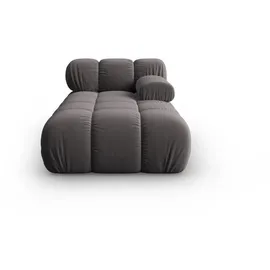 micadoni Chaiselongue, dunkelgrau Textil, 97x62x157 cm, Hergestellt in Europa, Oeko-Tex®, Wohnzimmer, Sessel, Relaxliegen