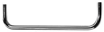 Garderob.-Kleiderbügel,Mippe,B252mm,H65mm,Ø12mm,Edelstahl edelstahl gebürstet