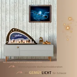 Weigla Schwibbogen LED Santa Claus 66 x 33,8 x 6 cm
