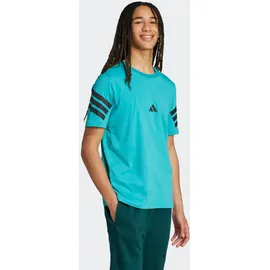 adidas T-Shirt ADIDAS SPORTSWEAR "M FI 3S REG T", Herren, Gr. L, pure teal, Obermaterial: 100% Baumwolle, normal, Rundhals, Shirts T-Shirt