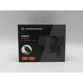 Conceptronic AMDIS 720p HD Webcam Schwarz