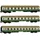Arnolds & Sons 3-tlg. Set Personenwagen OSShD Typ B Nr. 2/2 grün/beige Ep. IV N