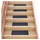 vidaXL Stufenmatte 60 x 25 cm Graublau
