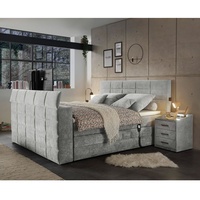 Lomadox Boxspringbett 180x200 cm, mit TV-Halterung, elektrisch verstellbar, Hotelbett