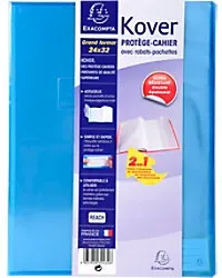 Exacompta Kover Buchcover Kunststoff, PVC (Polyvinylchlorid) Mehrfarbig 60 Stück