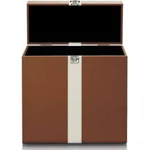 Lenco Transportkoffer für max. 30 Schallplatten Braun - Weiß