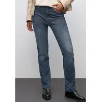 STREET ONE Damen, 3715934 Bootcut Jeans, Blue Black random