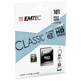 Emtec microSDHC Classic 16 GB Class 10 + SD-Adapter