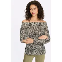 Heine Druckbluse Grau 44