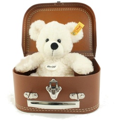 Steiff Kuscheltier Teddybär Lotte im Koffer 25 cm weiß 111464