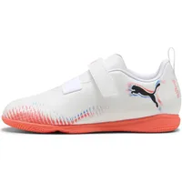 Puma Future 8 Play V It Jr Futsalschuhe Kinder Puma White/Puma Black/Glowing Red 32