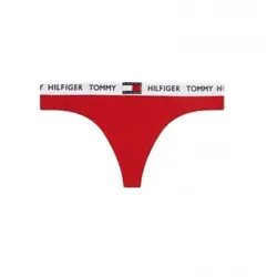 Tommy Hilfiger für Damen. UW0UW02198 Tanga 85 rot (XS), Heimtextilien, Baumwolle, Nachhaltig