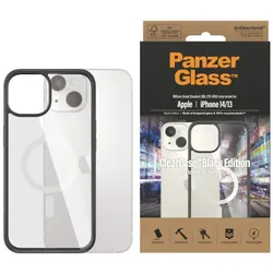 PanzerGlass MagSafe ClearCase mit BlackFrame iPhone 14 transparent-schwarz