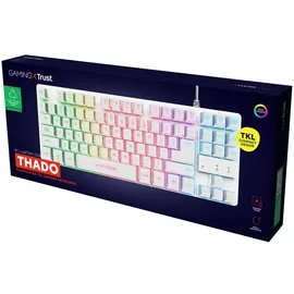 Trust Gaming GXT 833W Thado Tastatur mit TKL-Beleuchtung - Weiß