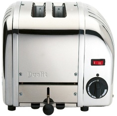 Dualit Classic Toaster, Robuster Premium-Toaster für optimales Toasten und Auftauen, 2 Schlitze