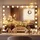 deluke Schminkspiegel DORA mit Licht und Bluetooth 80x14x62cm, Metall, Schwarz Hollywood Speigel Kosmetikspiegel Make-Up-Spiegel