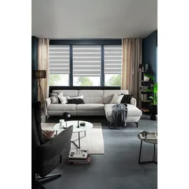 Schöner Wohnen Doppelrollo Tilda 90 x 150 cm anthrazit/grau
