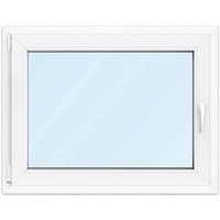 Fenster 90x70 cm, Kunststoff Profil aluplast IDEAL® 4000, Weiß, 900x700 mm, einteilig festverglast, 2-fach Verglasung, individuell konfigurieren