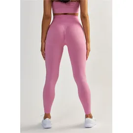beshaped Trainingstights "Opschieten", Damen, Gr. L, US-Größen, pink, 90% Nylon, 10% Elasthan, unifarben, lang, Hosen, mit hoher Elastizität