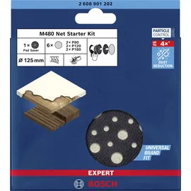 Bosch EXPERT M480 Starter-Set Schleifpapier Ø 125 mm 7-tlg.