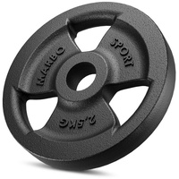 Tri-Grip Hantelscheibe Guss 2,5 kg mit ø31 mm Bohrung MW-O2,5-kier - Marbo Sport