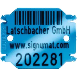 Kunststoffplättchen Hightech-Colour Typ 04 - dreizeilig