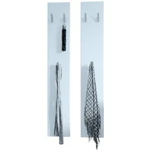 Vladon Garderobenpaneel Wandpaneel 140 Weiß