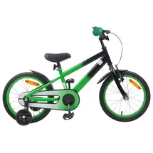 vidaXL Kinderfahrrad 16 Zoll blau/grün