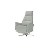 Max Schelling Sessel Elmira Mikrofaser 81 x 118 x 90 cm grau mit Relax-Funktion