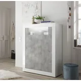 INOSIGN Highboard INOSIGN "Urbino" Sideboards weiß (weiß hochglanz/beton) Breite 110 cm