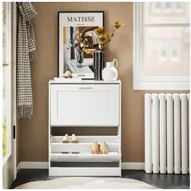SoBuy FSR137 60 x 80 x 25 cm 2 Klappen / weiß