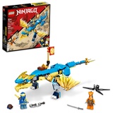 LEGO NINJAGO Jay’s Thunder Dragon EVO 71760 Playset Featuring a Posable Dragon Toy, NINJAGO Jay and a Snake Toy; Building Kit for Kids Aged 6+ (140 Pieces)