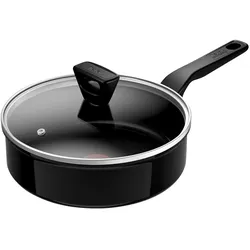 Tefal Schmorpfanne  Renew Black , schwarz , Aluminium Ø: 24