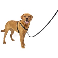 PetSafe 3-in-1-Geschirr und Rückhaltegurt für Hunde, Mit Anti-Zieh-Ring und Rückhaltegurt fürs Auto, Größe L, Schwarz