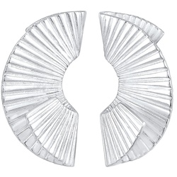 Elli PREMIUM Hänger Fächer Form Trend 925 Silber vergoldet Ohrringe   Damen 