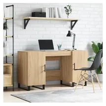 vidaXL Schreibtisch Sonoma-Eiche 140x50x75 cm Holzwerkstoff