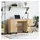 vidaXL Schreibtisch Sonoma-Eiche 140x50x75 cm Holzwerkstoff
