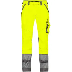 Dassy Stretch-Warnschutzbundhose  Minnesota - neongelb/zementgrau - 66