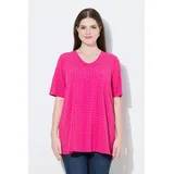 Ulla Popken T-Shirt Trachtenmuster Rosa 50-52
